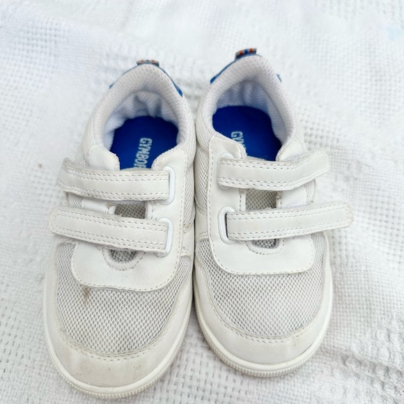 Gymboree | possibly size 10 (GUC) white sneakers with leather upper - Picture 4 of 5